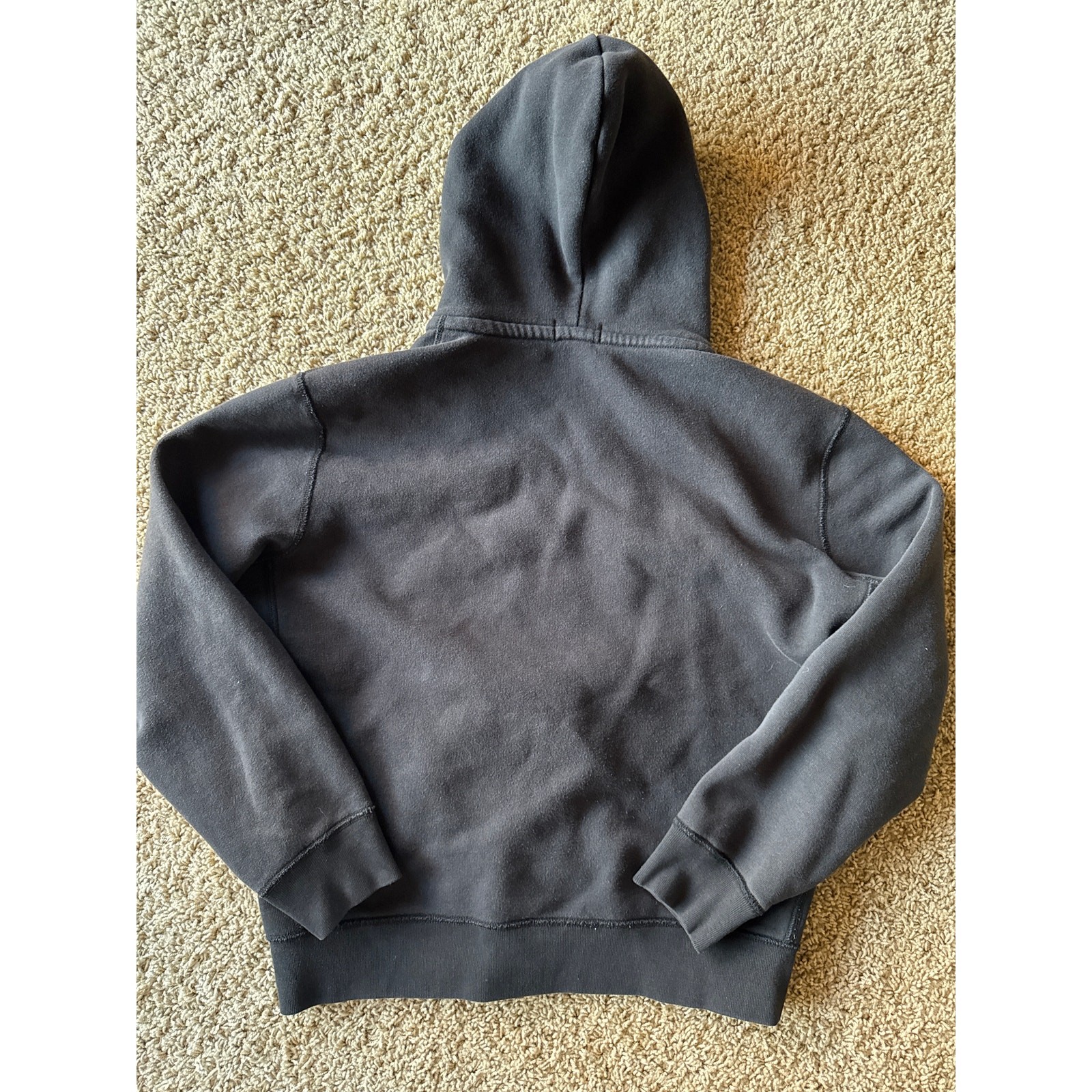 Polo Ralph Lauren L Faded Black Reverse Weave Full Zip Hoodie Sweat Jacket