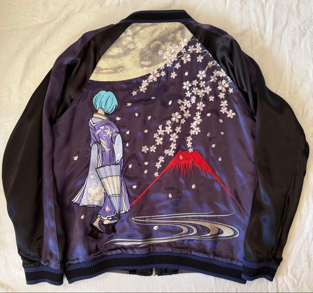 Nishiki x EVANGELION Eva-01 Reversible Jacket Sukajan Embroidered JP L (US M)