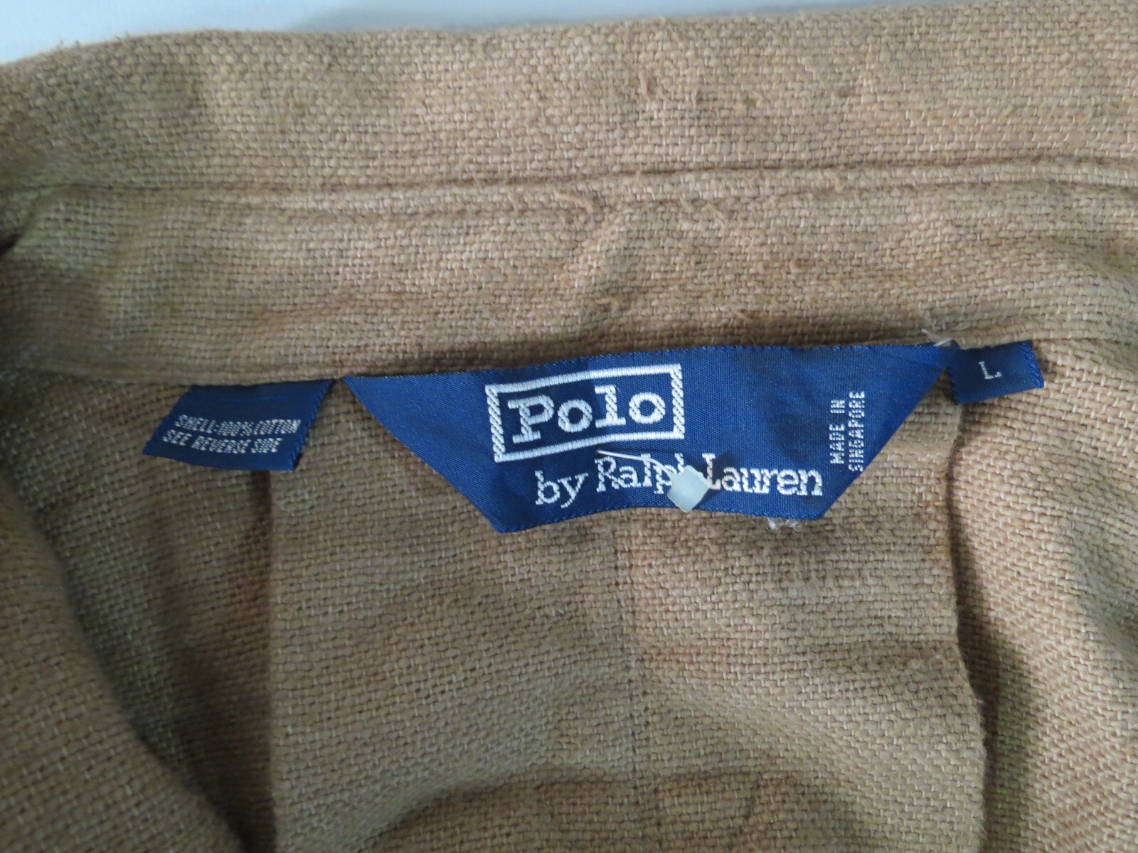 VTG Polo Ralph Lauren Tweed cotton «BELTLESS» four button Norfolk jacket L