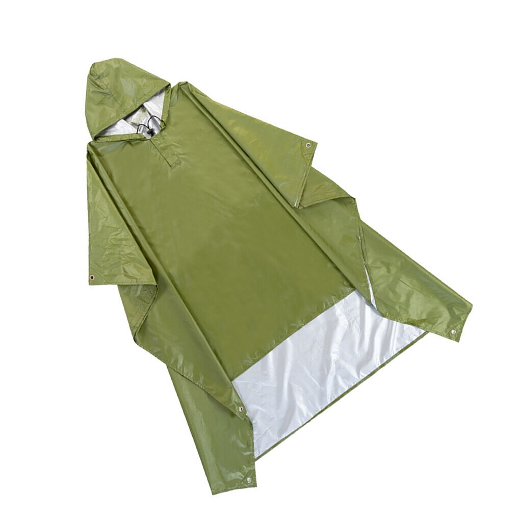 Waterproof Hooded Ripstop Camo Rain Coat Poncho Military Camping Hiking Hunting