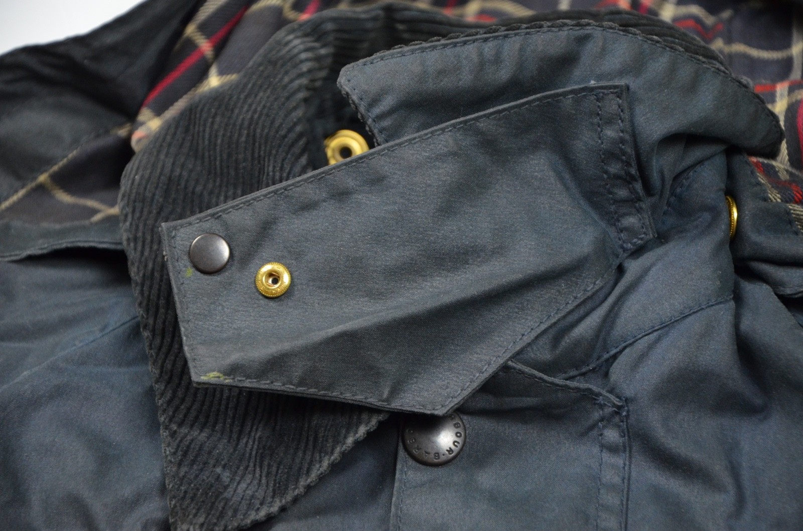 Barbour Bedale Jacket Multipocket Vintage 89 Wax Blue A105 England Size C38/97cm