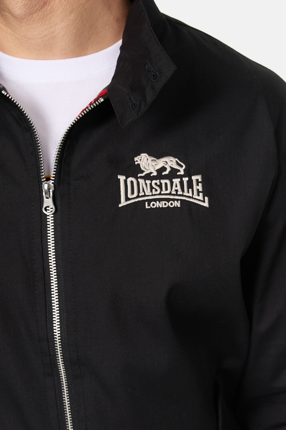 Lonsdale London Harrington Jacket Black NEW S M L XL 2XL 3XL Bomber Jacket 110538