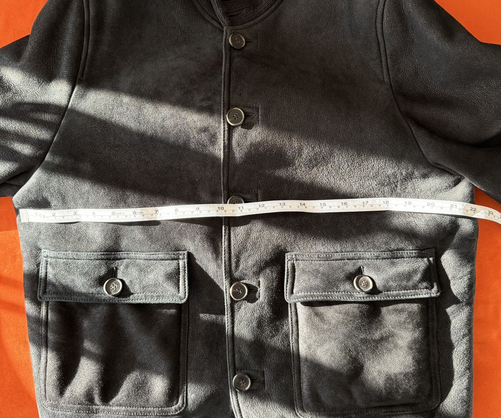 Valstar Valstarino Men’s Sheepskin Button-Front Jacket w/ Shearling Lining IT 54