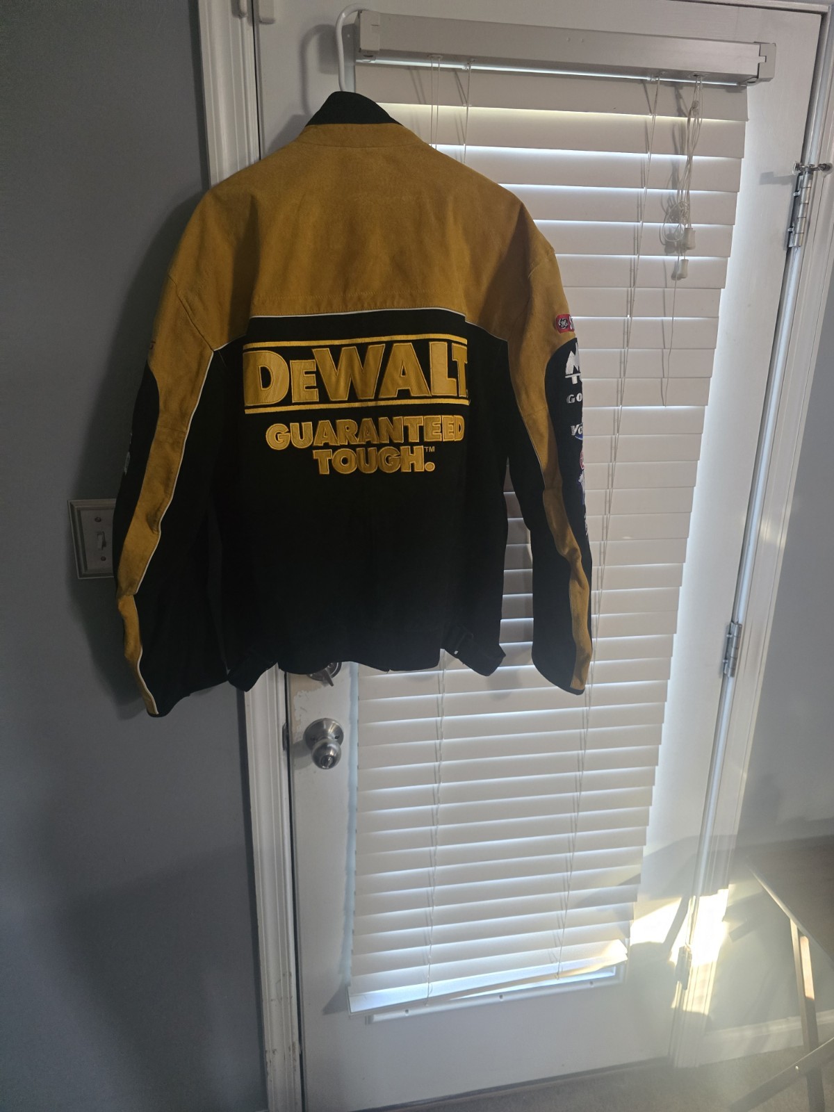 Vintage Dewalt Suede/Leather Matt Kenseth Jeff Hamilton Nascar Jacket Mens XL