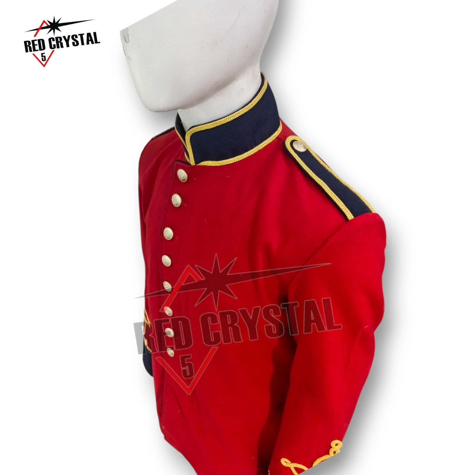 New British Era 4th7th Royal Dragoon Guards Cavalry Regiment Scarlet Red Tunic
