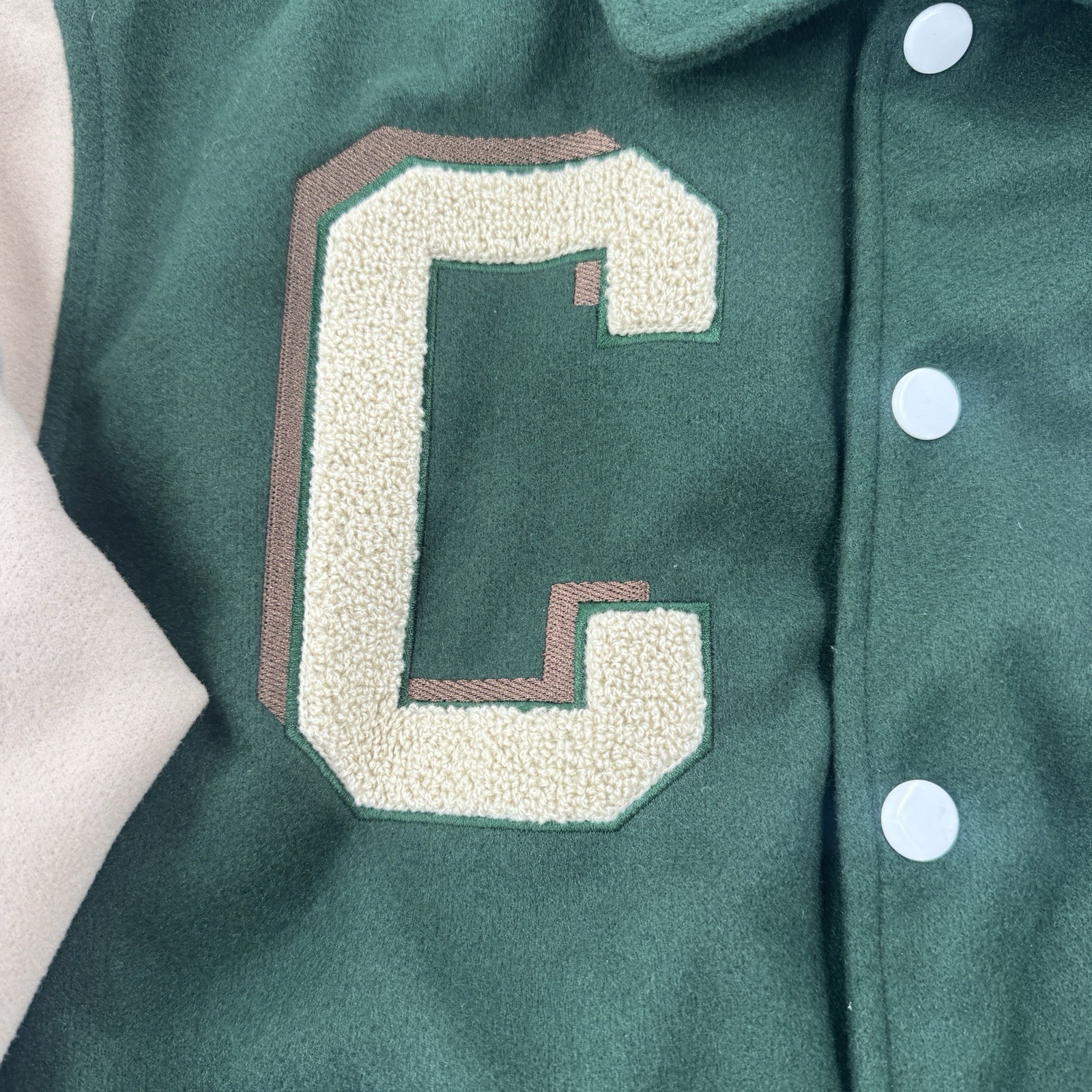 MARVEL X-MEN Varsity Letterman Jacket Green Adult Size S Xavier Institute RARE