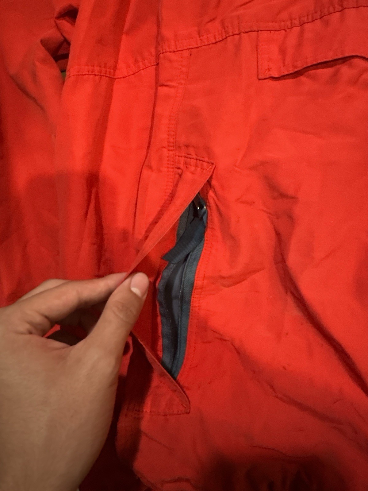 Patagonia Men’s Red Hooded Anorak Jacket Pullover Half Zip Size M 85210