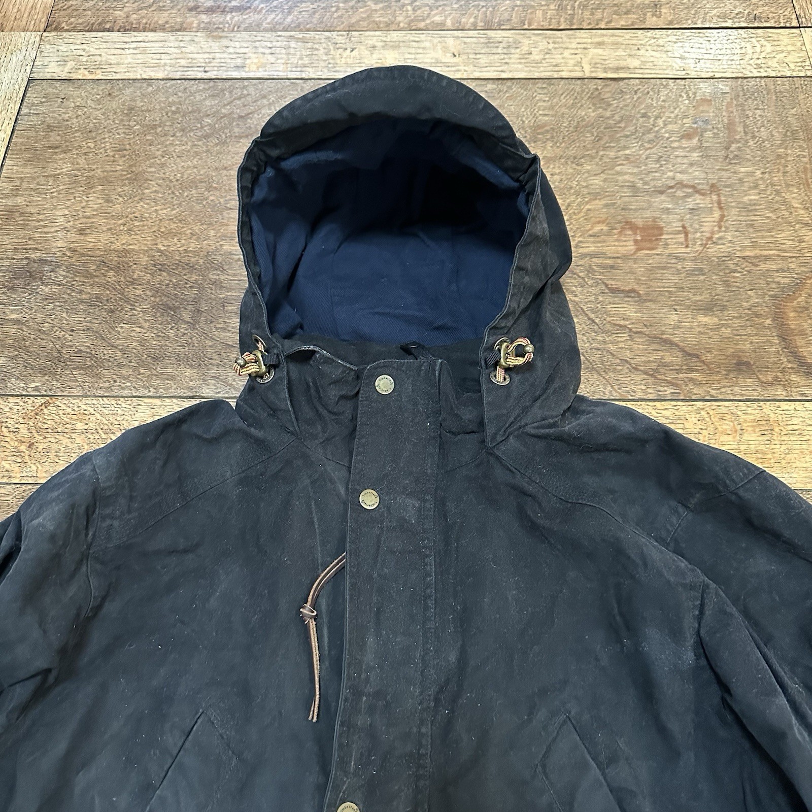 Timberland Waxed Canvas Spring Fall Work Coat Mens Size Large Work Wear