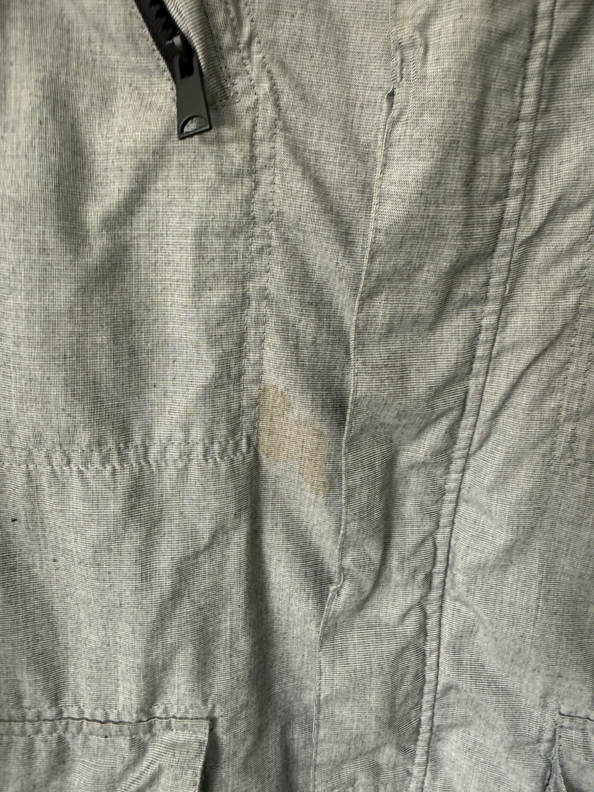 Apt. 9 Men’s Gray Stand-Up Collar Jacket XL Zip/Button Lined Short