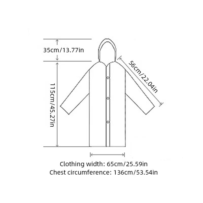Unisex Waterproof Raincoat Hooded Poncho Jacket Rainwear Camping Hiking Gear Set