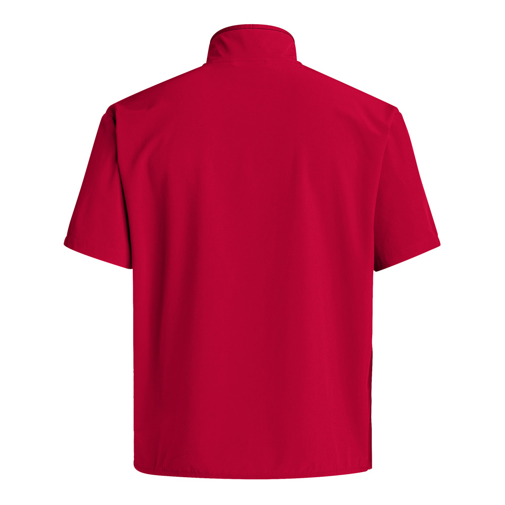 adidas Coach Short Sleeve 14 Quarter Zip Pullover Mens Red Casual Athletic Outer