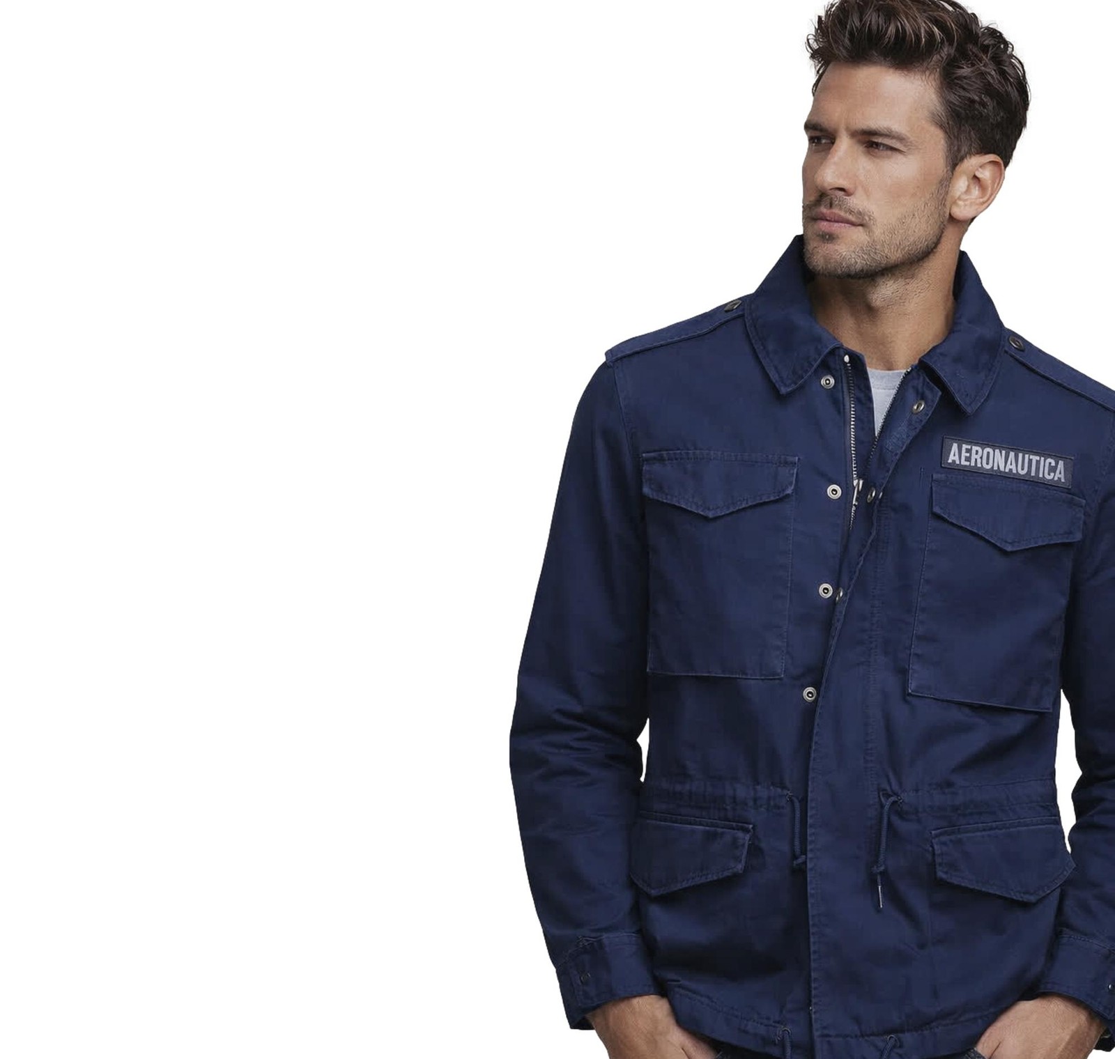 Air Force Men’s Cotton Field Jacket AB3044UCT04233 Color Blue