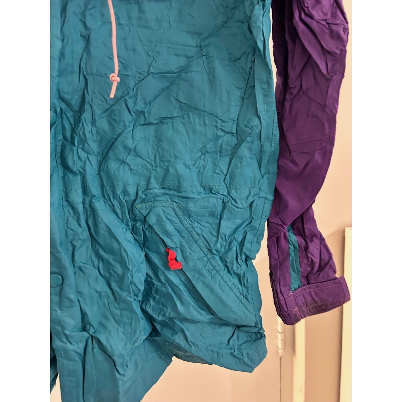 Vintage 90s Outdoor Unisex Medium Pullover Color Hooded Retro Jacket