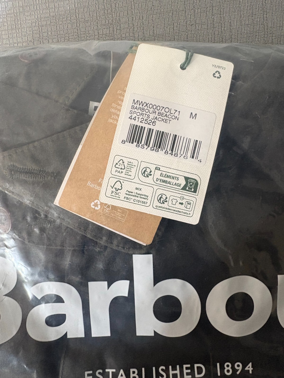 Sage ~Crafted in the UK~Barbour Classic BEDALE Waxed Jacket MSRP$495 British LUX