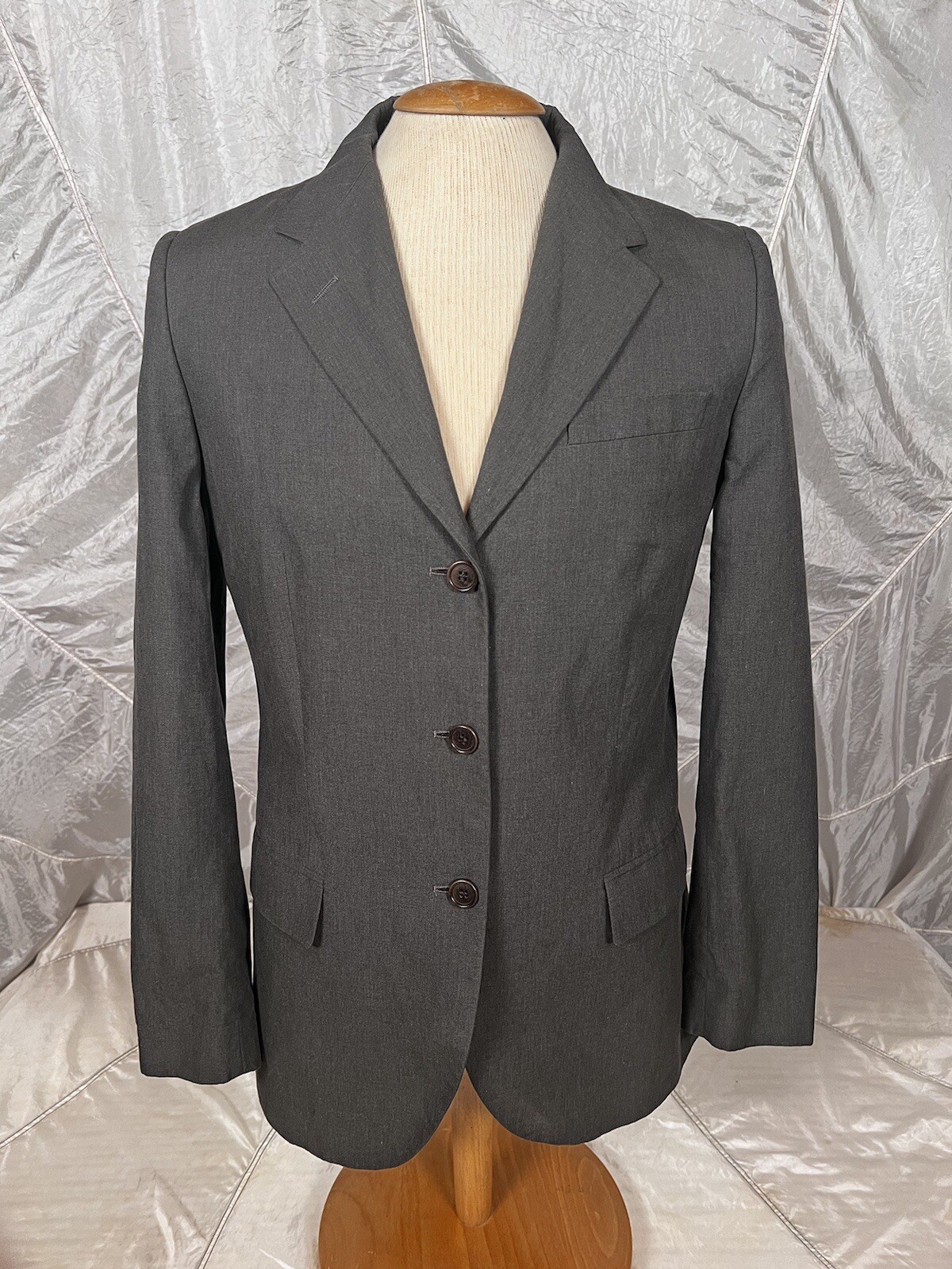 Helmut Lang Archive Fall 2002 Bondage Parachute Gray Jacket Blazer Size 46 Rare