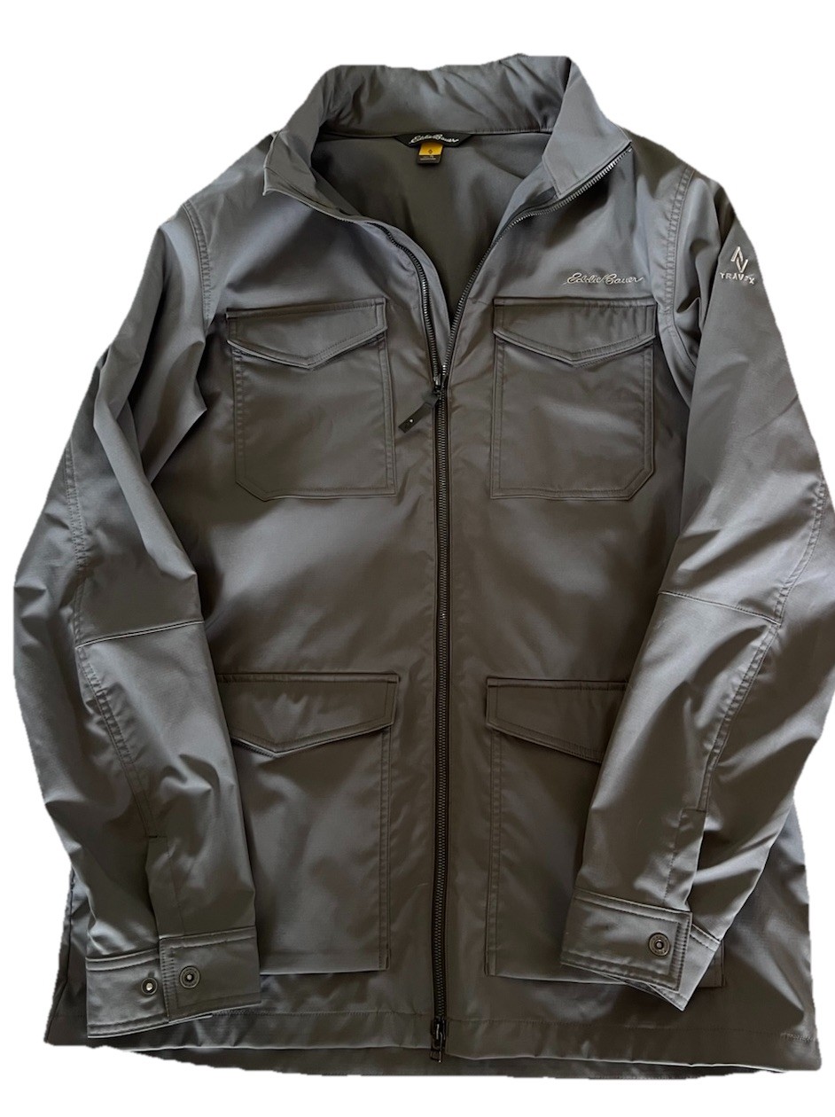 Eddie Bauer Travex Soft Shell Water Resistant Jacket Rain Mens Size Large Tall