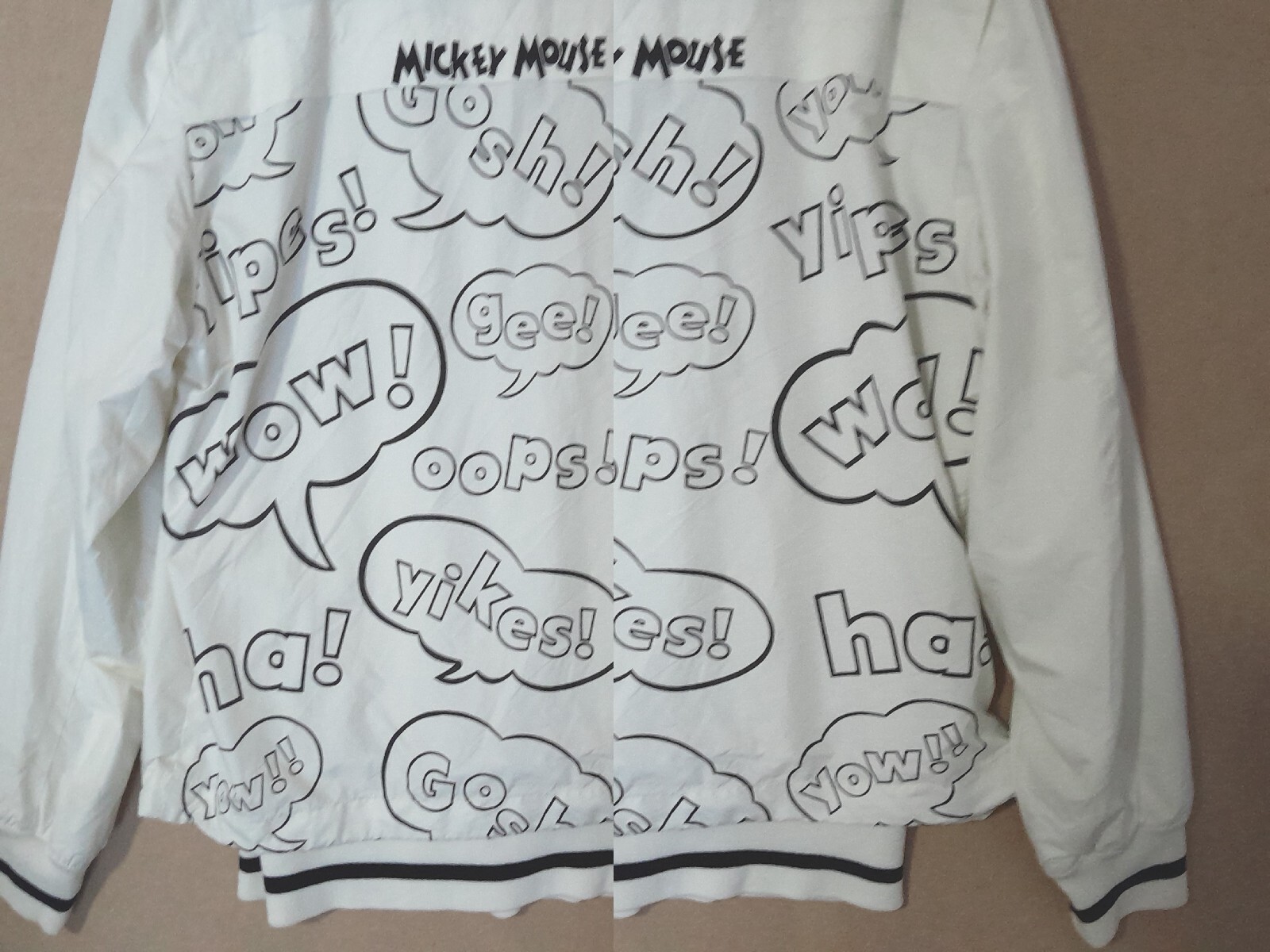 Walt Disney Collections White Windbreaker Jacket Size 105 cm VGC