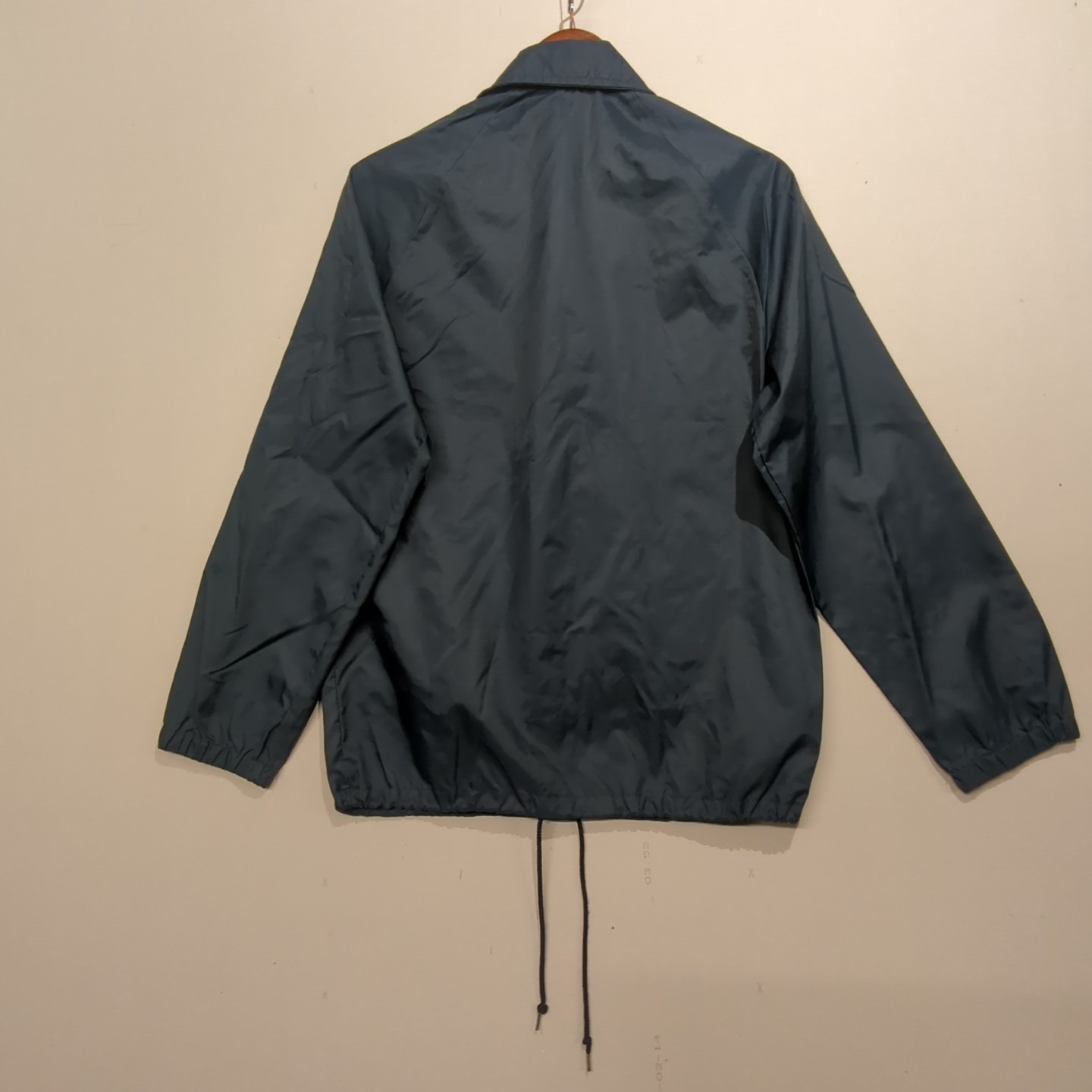 Vintage University Of Virginia UVA Coaches Jacket Navy Snap Button Drawstring S