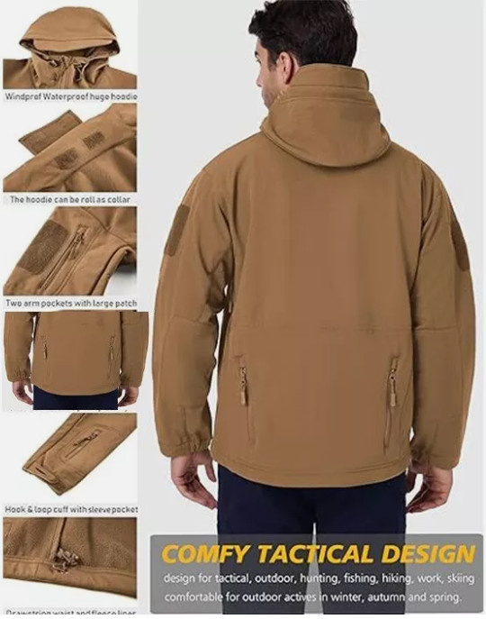 Men’s Casual Padded Jacket Winter Warm Hooded Soft Comfort Coat Thick Jacket Top