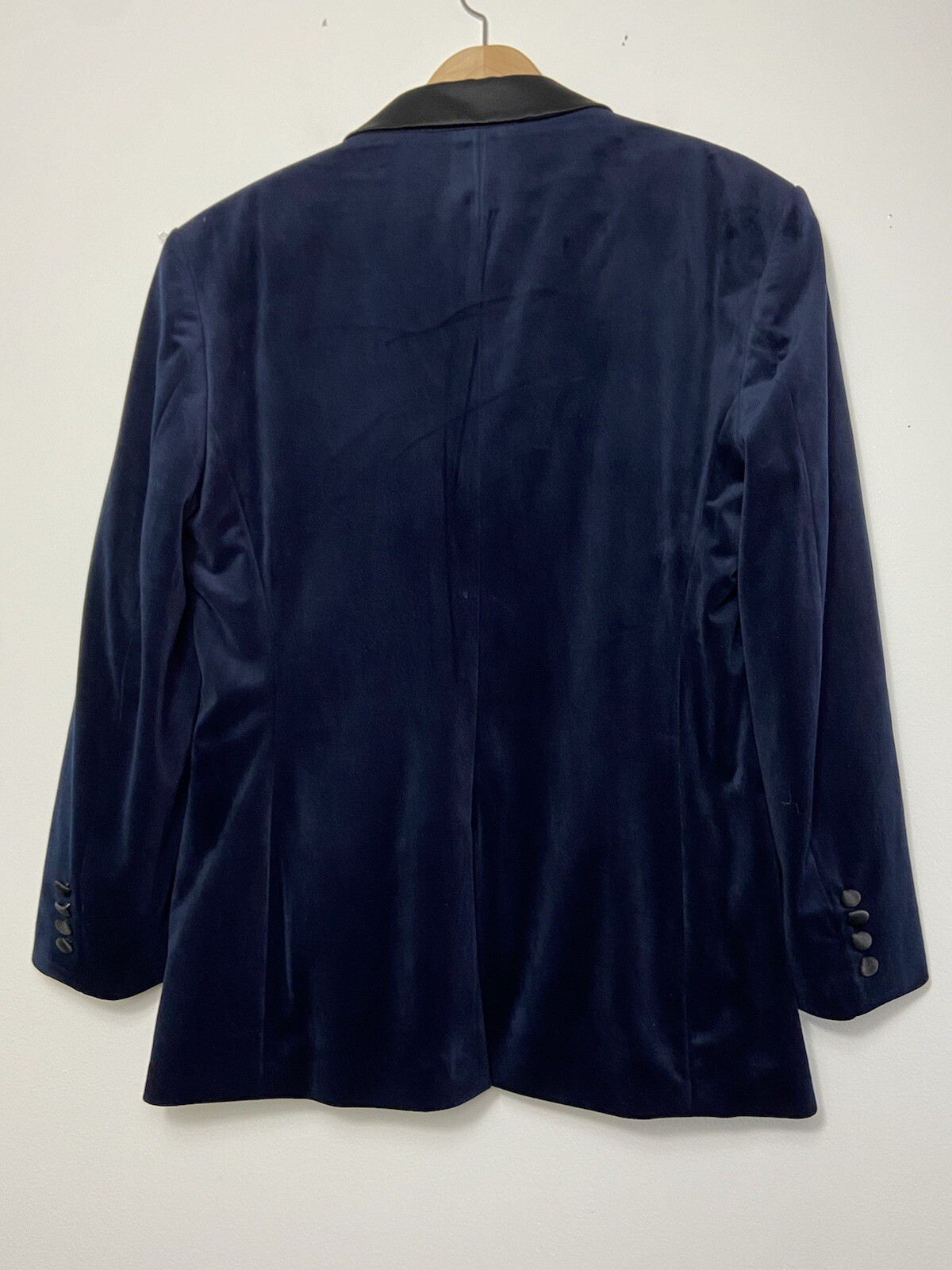 Zara Man Navy Velvet Blazer Jacket Tuxedo Men Dinner Evening Tux – Size 44 EUC