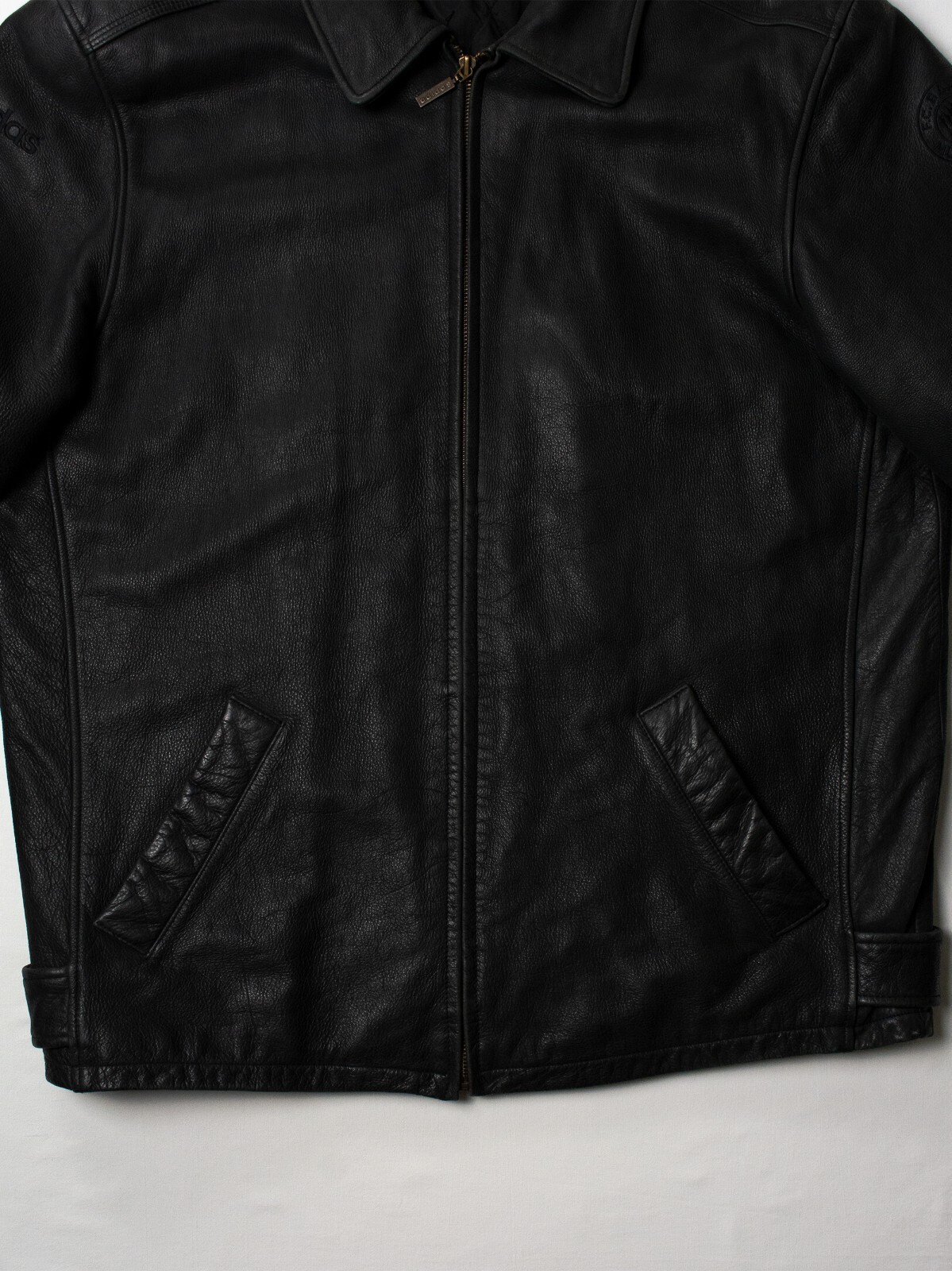 Vintage Adidas Bayern Munich leather jacket size L