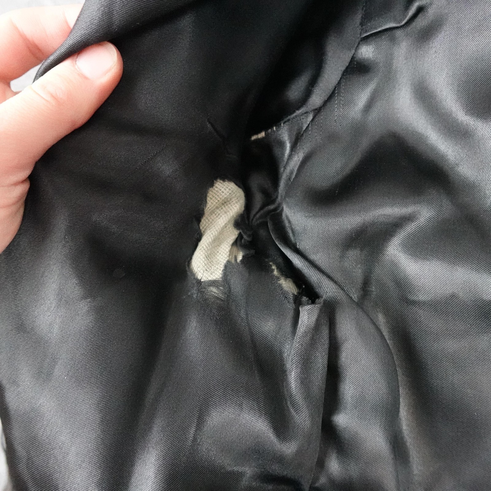 Vintage Cal CHP Leather Motorcycle Jacket Mens Large Black Lace Up Biker