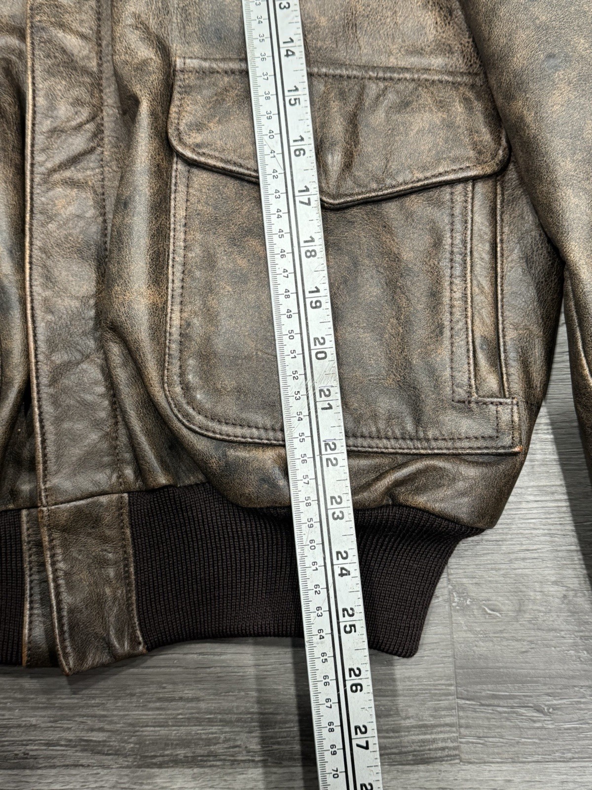 Vintage Banana Republic Leather Jacket Mens 42 A2 Bomber 80s USA