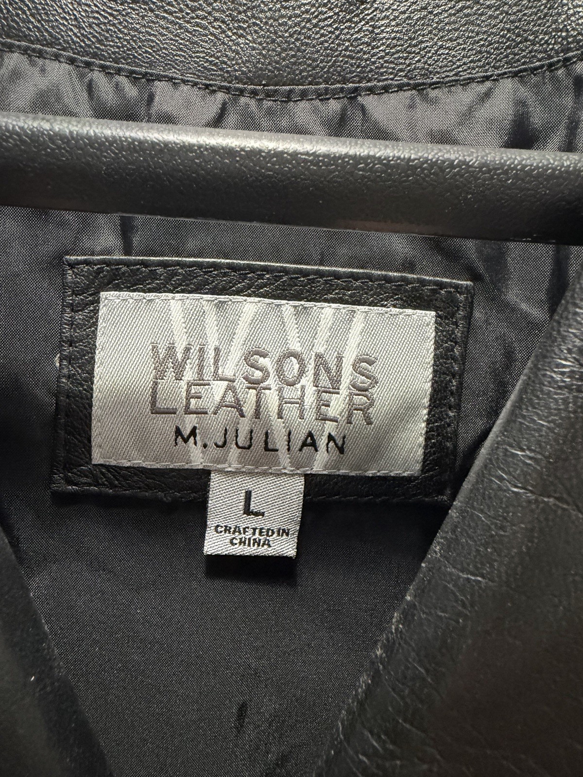 Vintage Wilsons Leather Lg Julian Men’s Classic Four-Button Leather Jacket