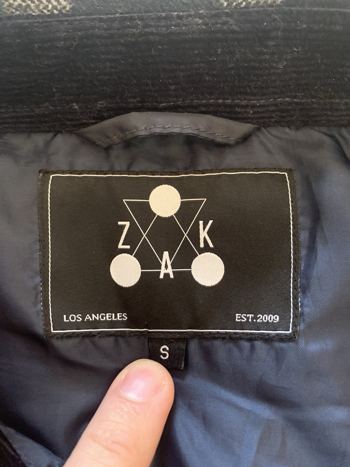 ZAK Los Angeles Wool Blend fully lined shirt jacket / shacket, size small