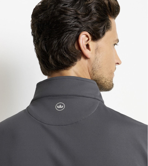 Peter Millar Men’s Solid Zip Vest Stand-Up Collar Sleeveless Short