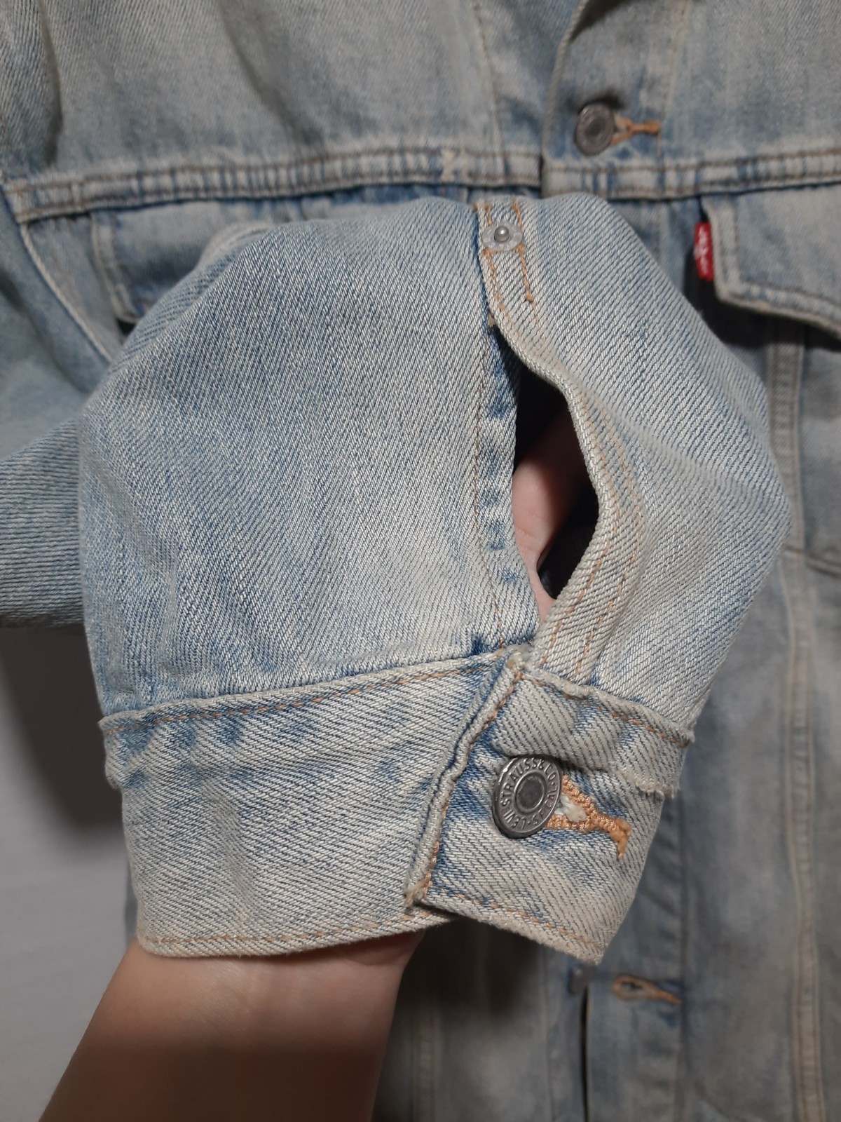 Levis Mens Denim Trucker Jacket XXL Cotton