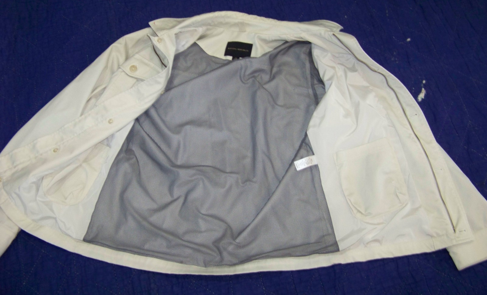Men’s Banana Republic Lightweight Jacket – M – Button and Zip Front