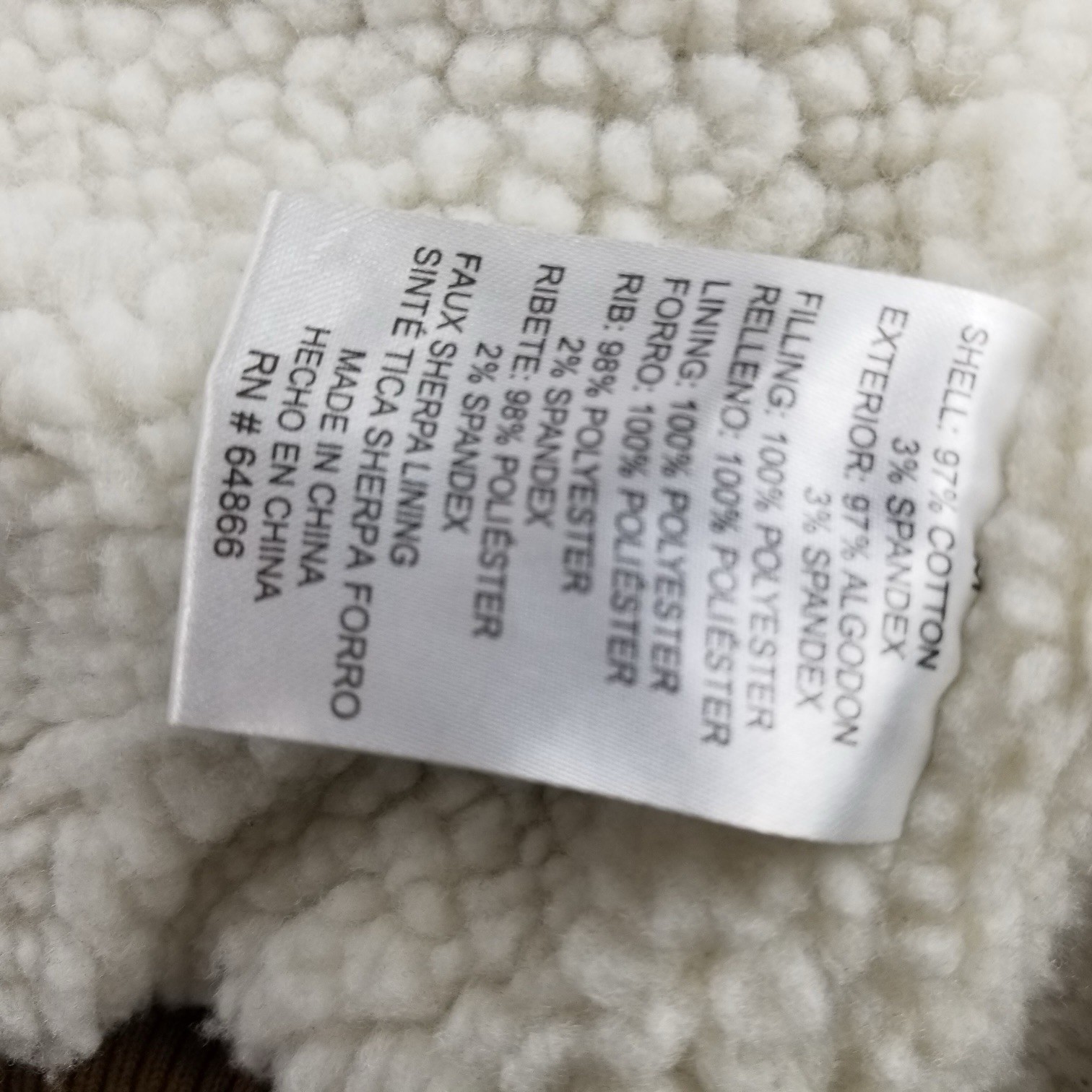 Lee Workwear Men’s Drawstring Hood Sherpa Lined Bomber Jacket Medium No tags