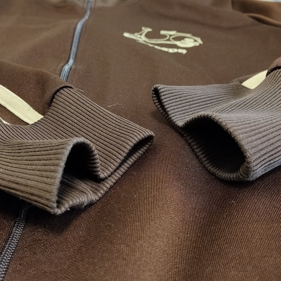 Vespa Piaggio Scooter Hoodie Hooded Sweat Jacket With Zip Brown Size M
