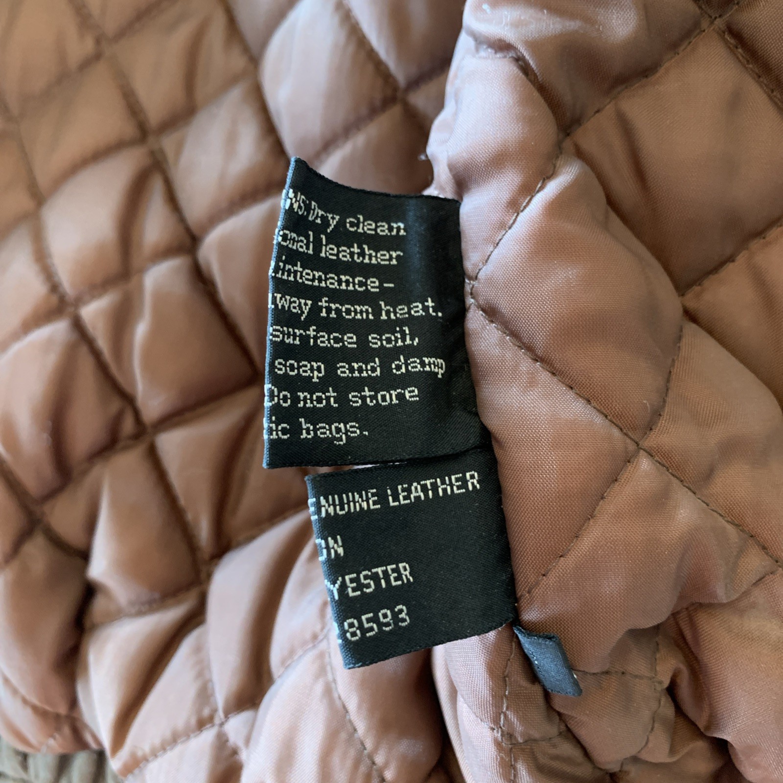 Vintage Members Only Distressed Matte Leather Size 44 Bomber Jacket Korean Made