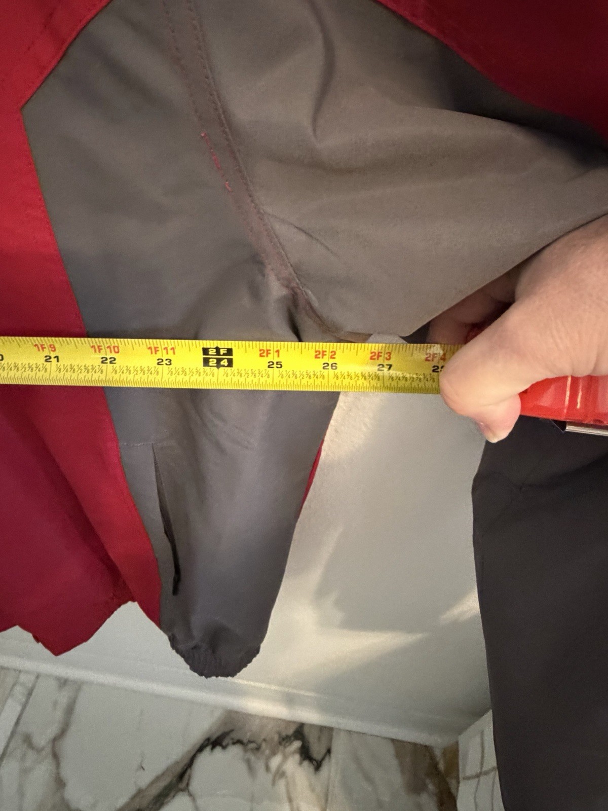 RedHead Men’s Red/Gray Full Zip Jacket Stand-Up Collar Big & Tall Sz XLT