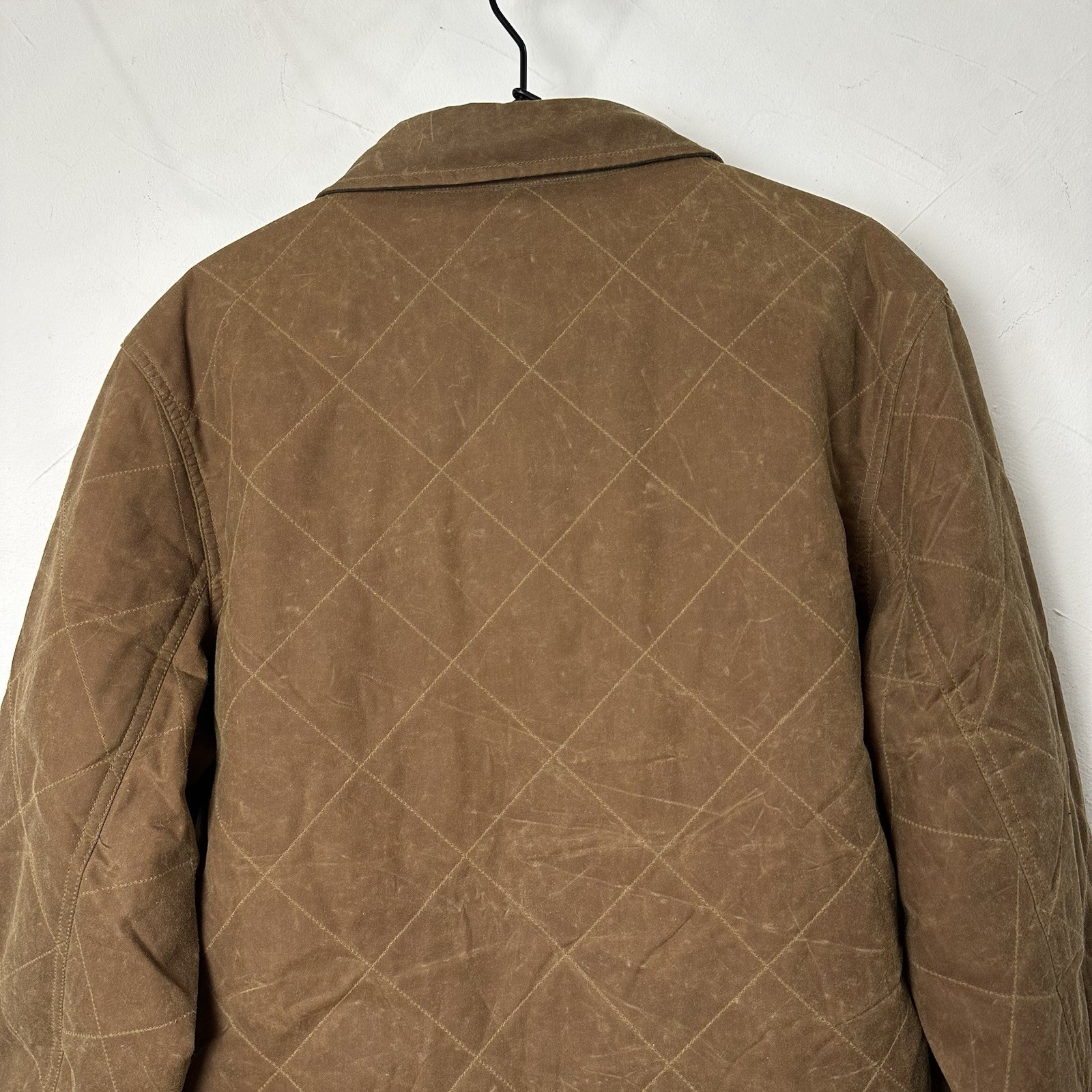 Flint And Tinder Quilted Waxed Shirt Jacket Medium Brown Huckberry Brown NWT