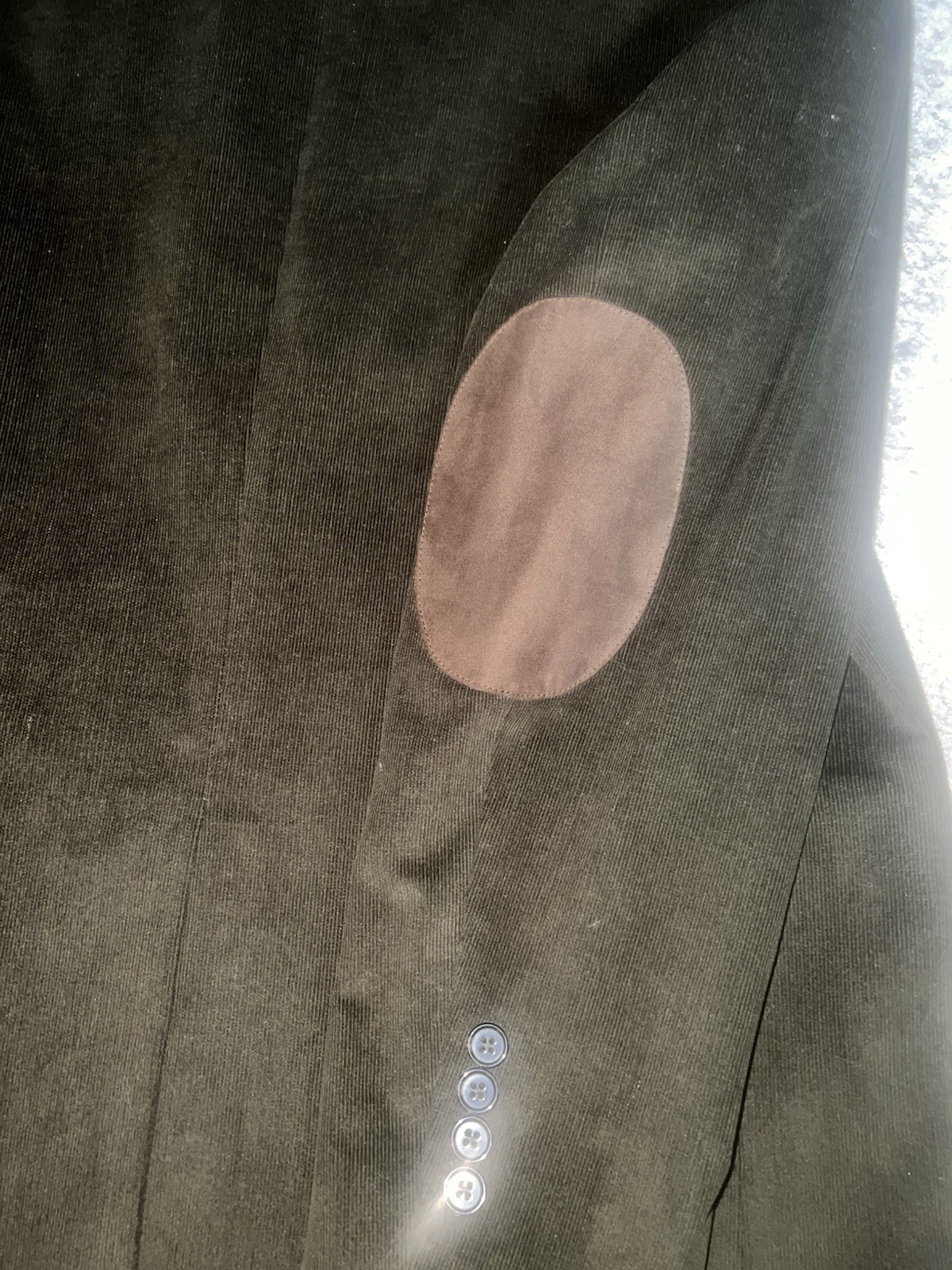 Lauren Ralph Lauren Corduroy Hunter GRN Blazer W Elbow Patches Duck Lining 42L