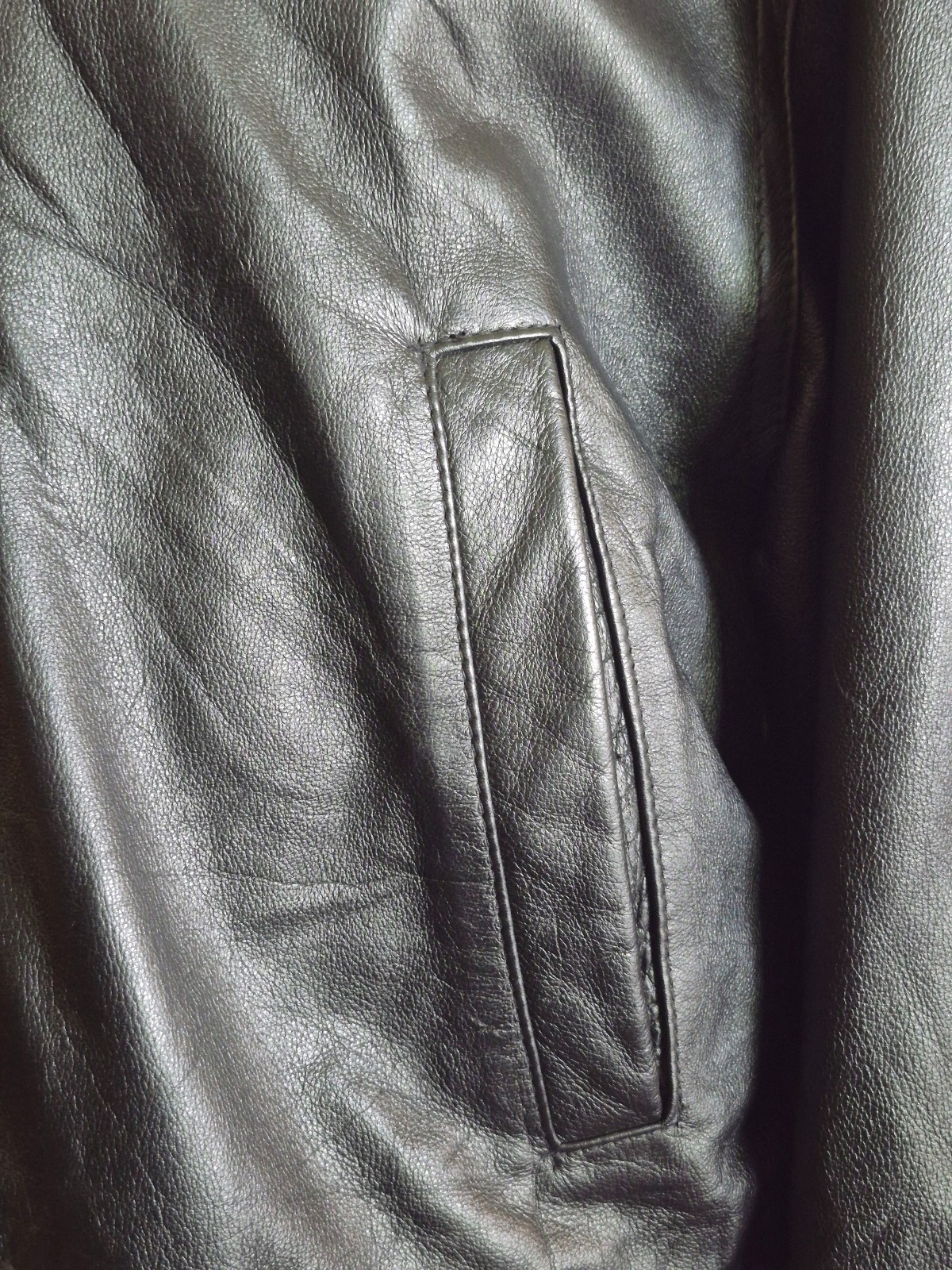 Wilsons The Leather Experts Hooded Toggle Button Drawstring Zip Jacket Vintage