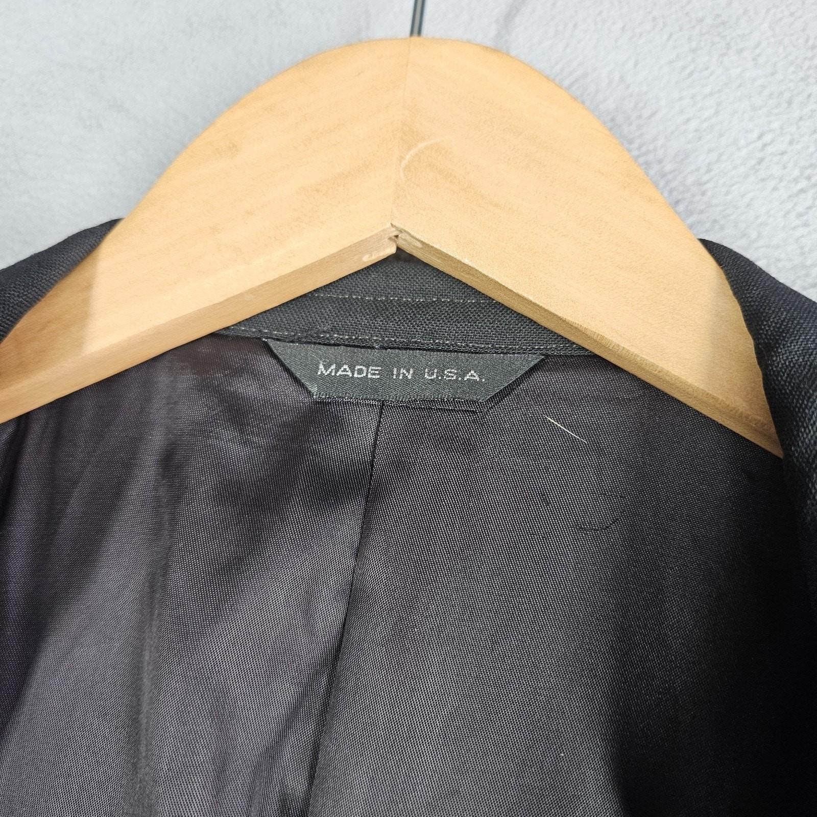 LANVIN Paris Tuxedo Blazer Mens 42R Black Wool Formal Wedding Jacket USA Prom