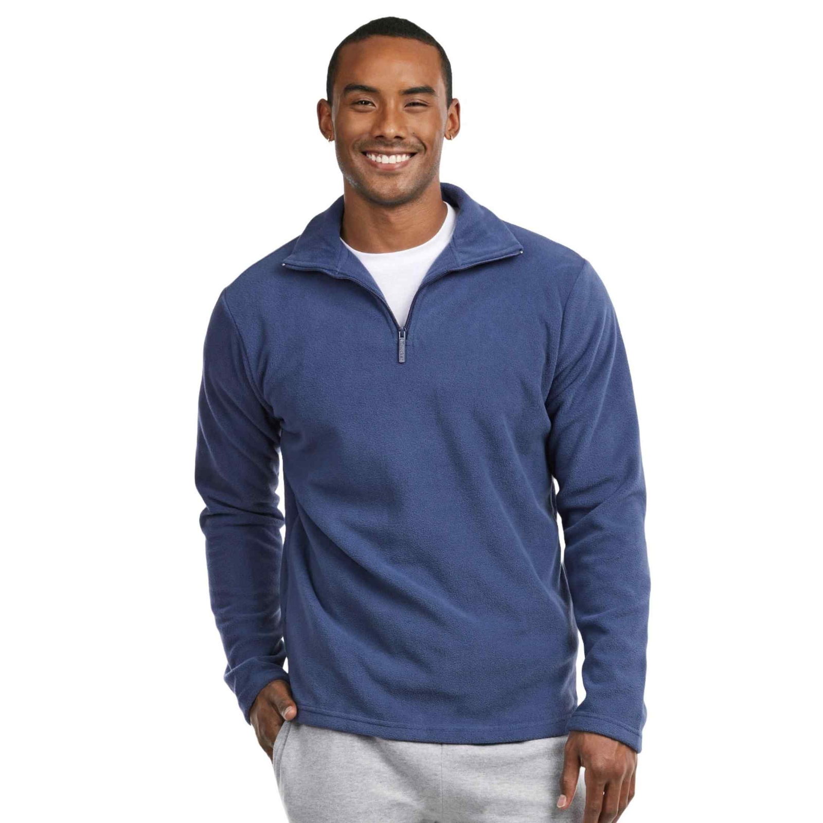 COUVER Men’s Quarter Zip Polar Fleece Pullover Sweatshirt, 1 Piece