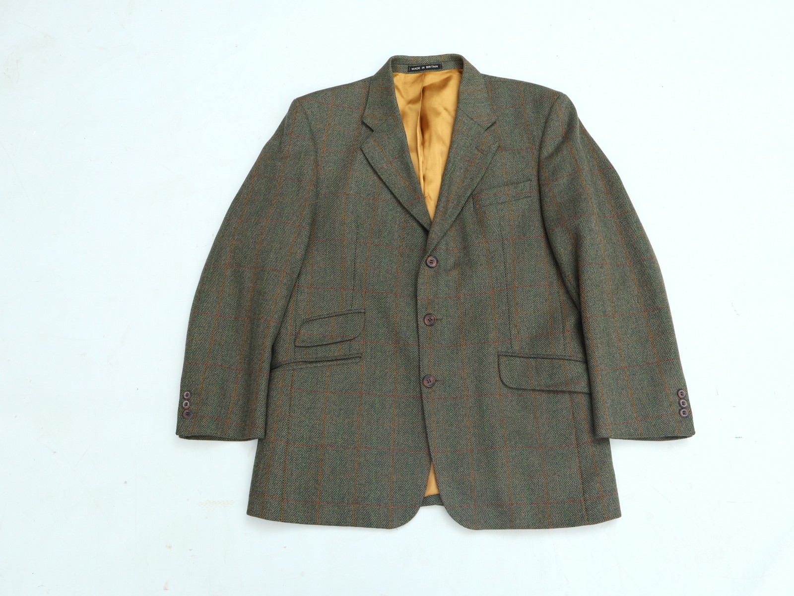 Vintage Brook Taverner Tweed Jacket Blazer Green Size 40 44