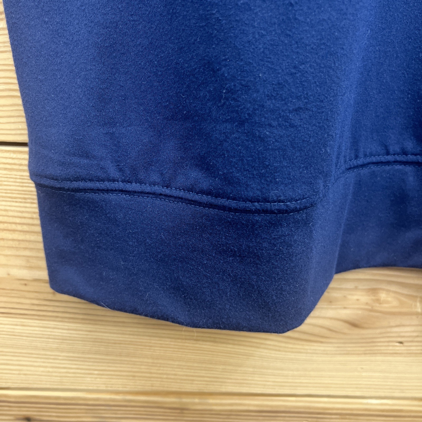 Straight Down Golf Performance Vest Mens Size Medium Poly Blue 1/4 Zip B145