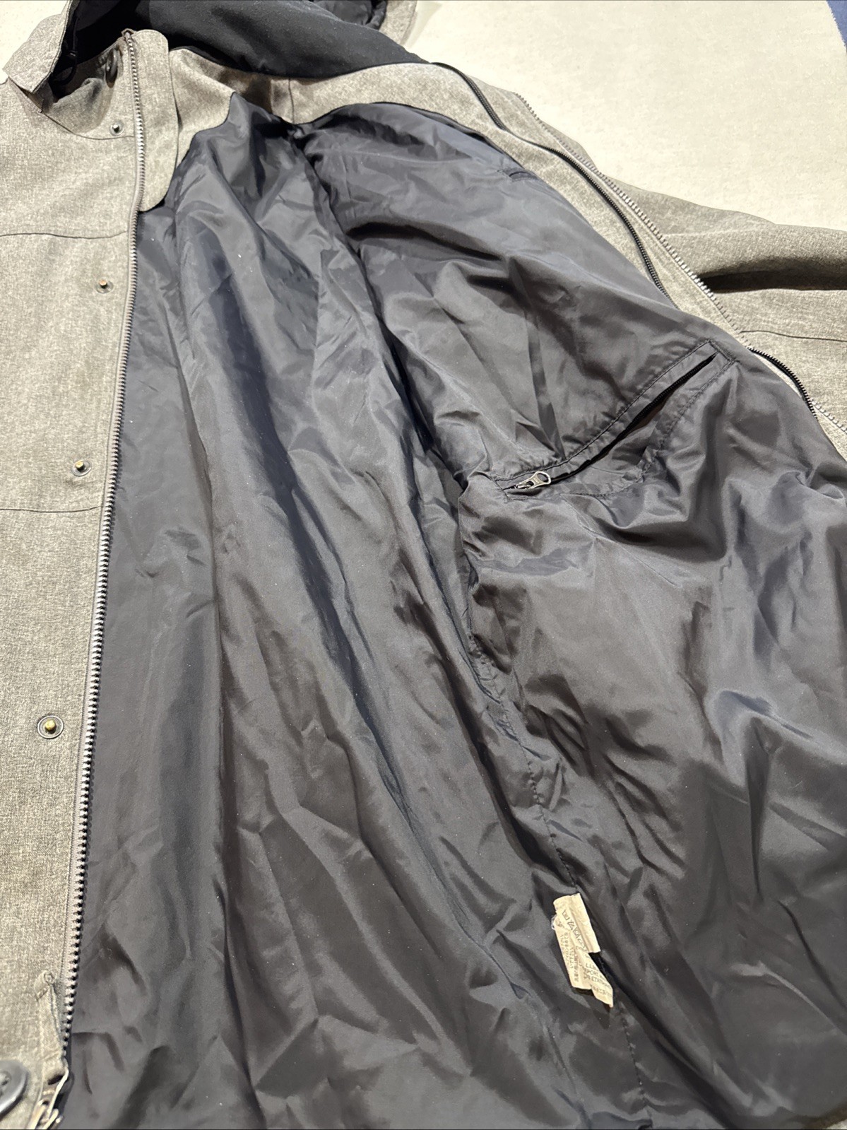 Men’s Grey LL Bean 3-in-1 All Season Technical Parka/Jacket Size Large ID 284416