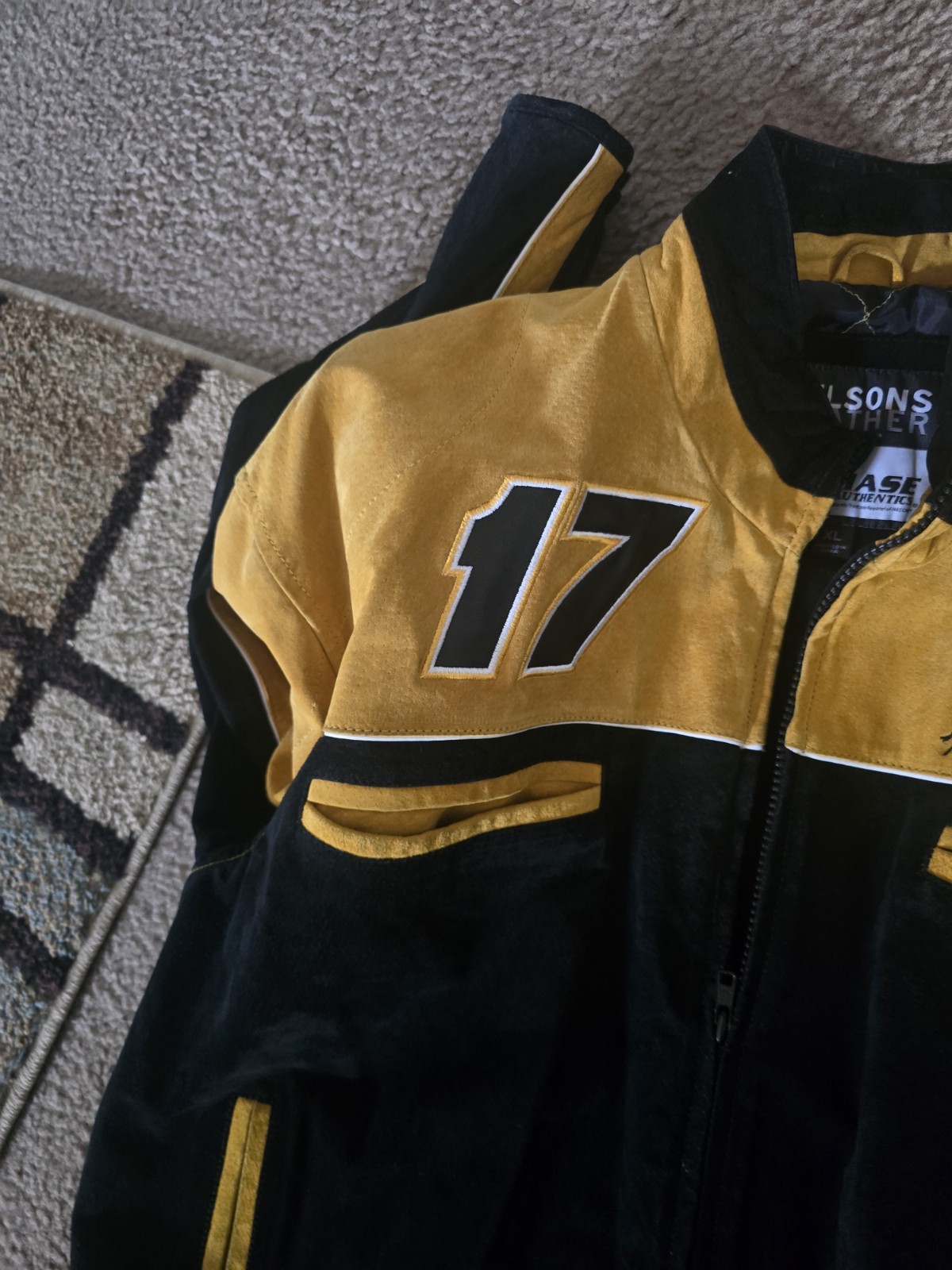Vintage Dewalt Suede/Leather Matt Kenseth Jeff Hamilton Nascar Jacket Mens XL