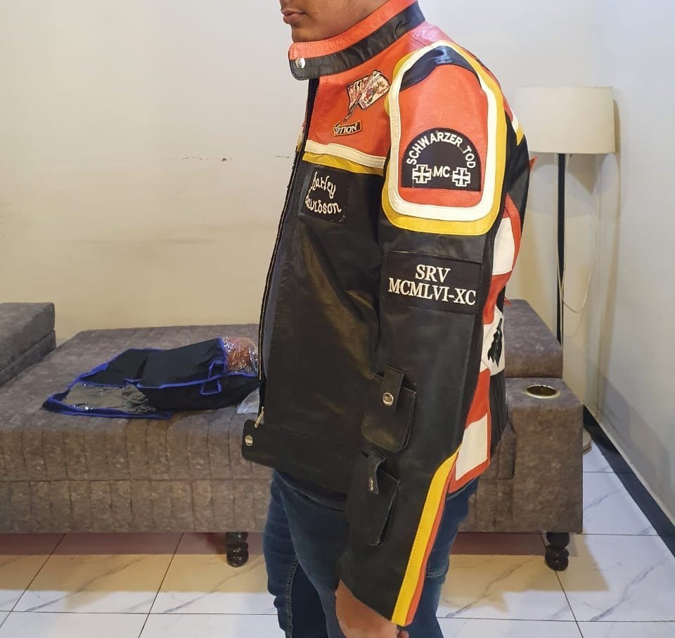 HDMM Mickey Rourke Marlboro Man Vintage Biker Cowhide Leather Jacket Motorcycle