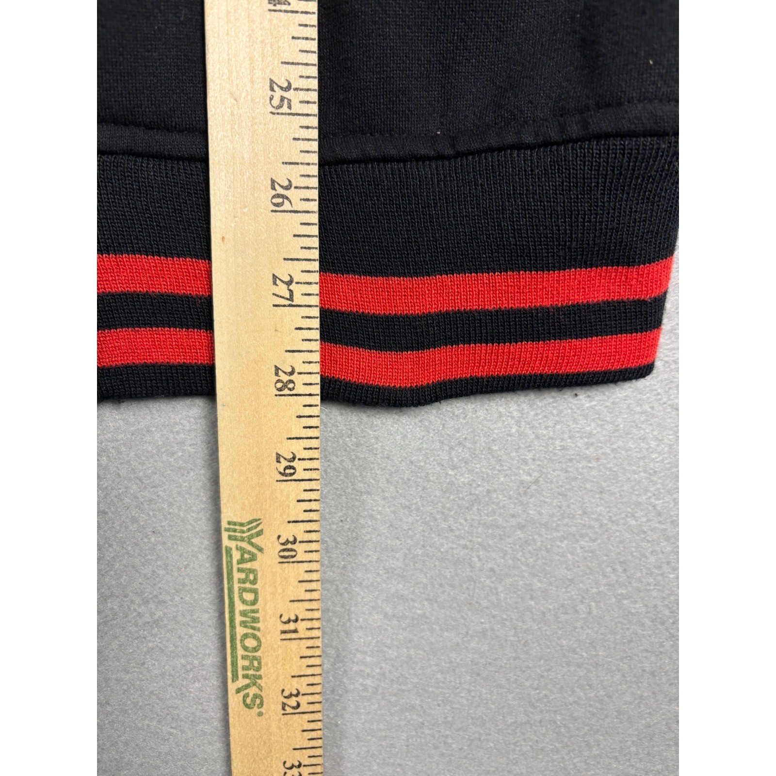 Hoodboyz Varsity Jacket Snap Button Lion Logo Large Black Red Y2k Streetwear