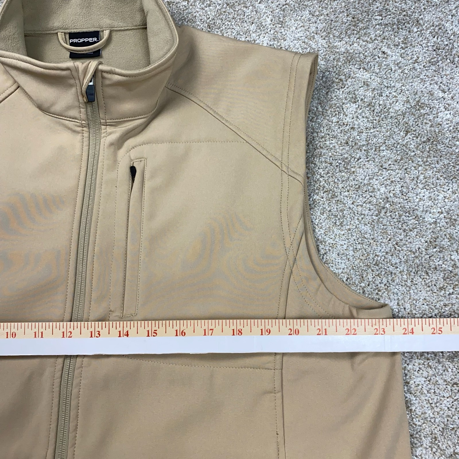 Propper Icon Softshell Vest Khaki/Beige Tactical Size Men’s Large Multi Use