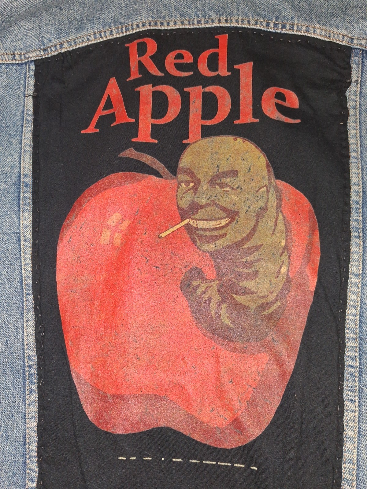 Custom Tarantino PULP FICTION Levi’s Men’s Trucker Jacket Size L Relaxed Fit