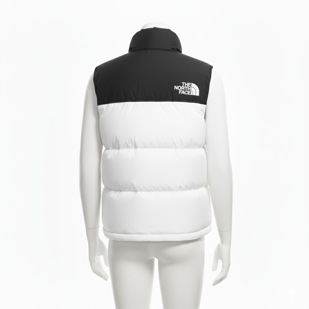 Black-White 1996 Retro Down Sleeveless puffer Jacket XS/3XL SIZE